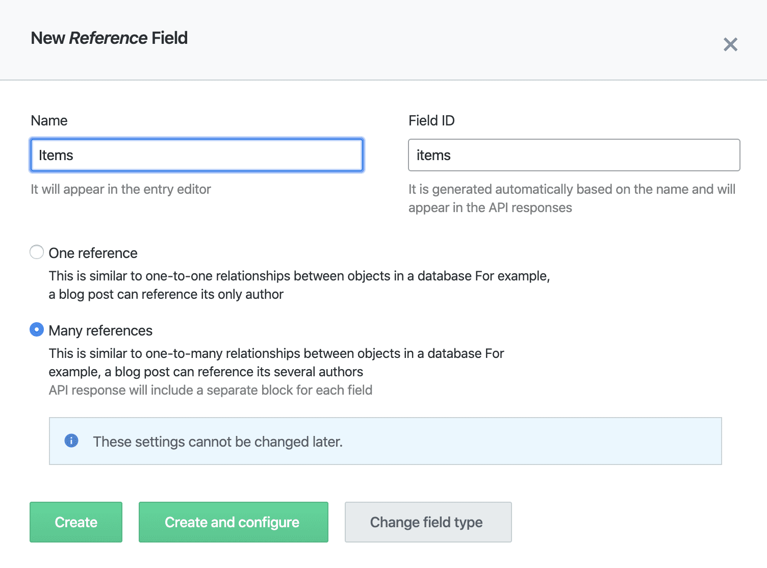 Contentful Create Content Reference Field 2
